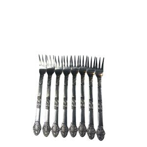 oxford hall stainless flatware OXH28 discontinued Set Of 7 Cocktail Forks